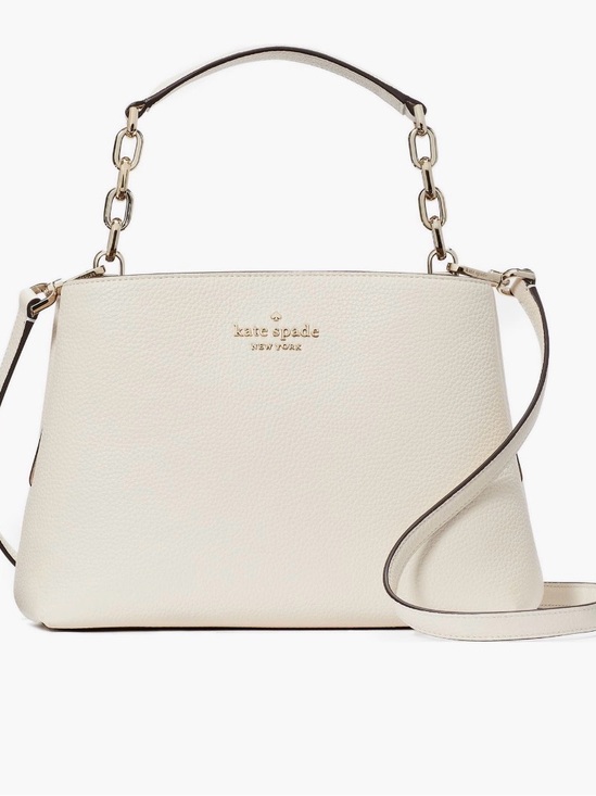 kate spade Handbags - Kate Spade Aubrey Parchment Leather Satchel Top Handle Crossbody Bag NWT
